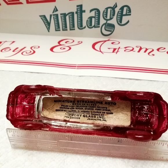 Vintage Glass Candy Container, 1940 - Picture 3 of 8